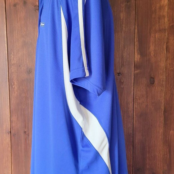 Michelin F.S.P. by HTT Men 3XL Blue & White Performance Polo Shirt Mr. Bibb Logo - Picture 6 of 8